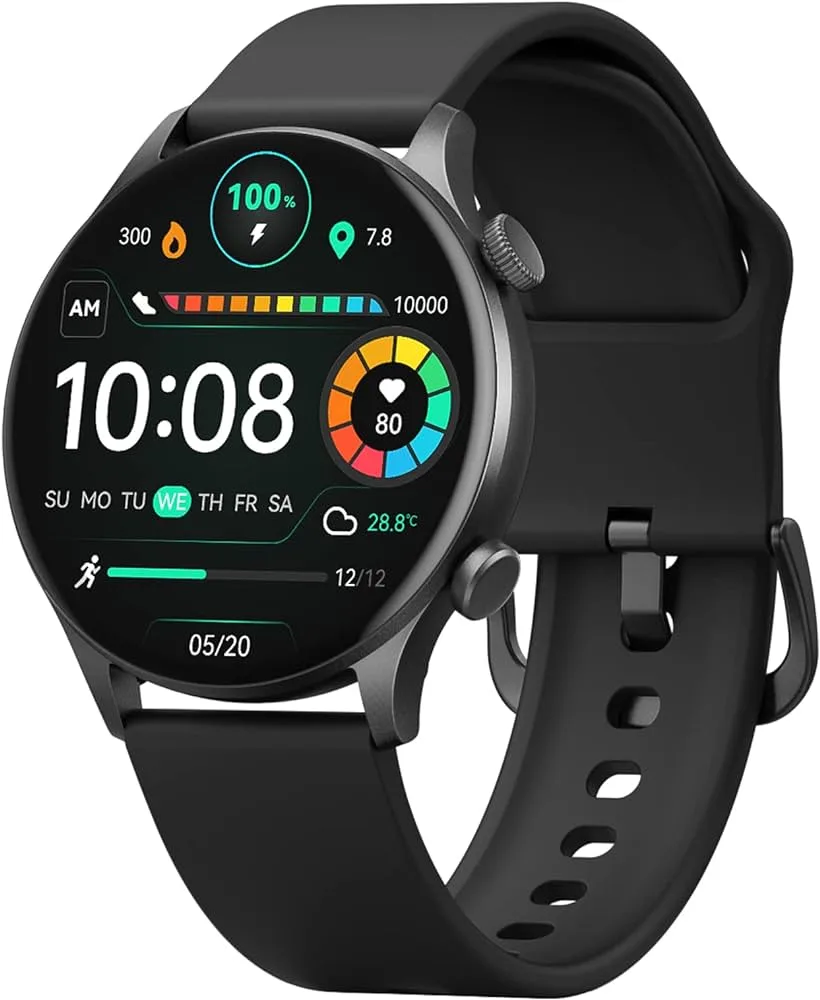 HAYLOU Solar Plus RT3 Smartwatch, 1.43 "AMOLED Display Bluetooth Telefone Chamada Relógio Inteligente para Homens e Mulheres, Exibição Sempre Ativa, Bluetooth 5.3
